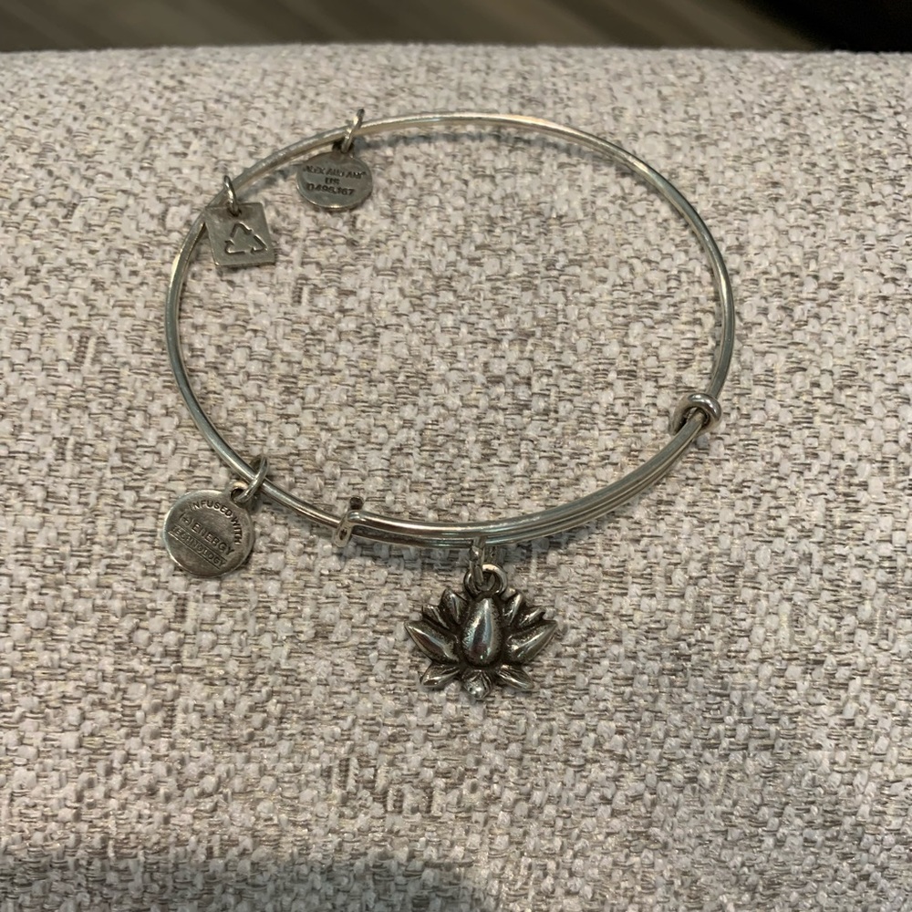 Alex & Ani lotus flower charm bracelet